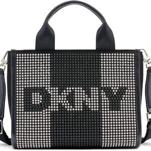 Faux Leather Small Tote Bag Casual Women's Handbag with Zipper Black